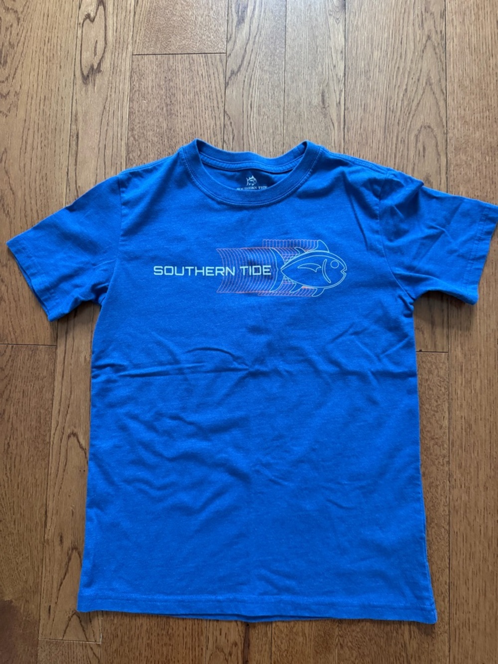 Southern Tide Royal Blue Tee with Fish Graphic
